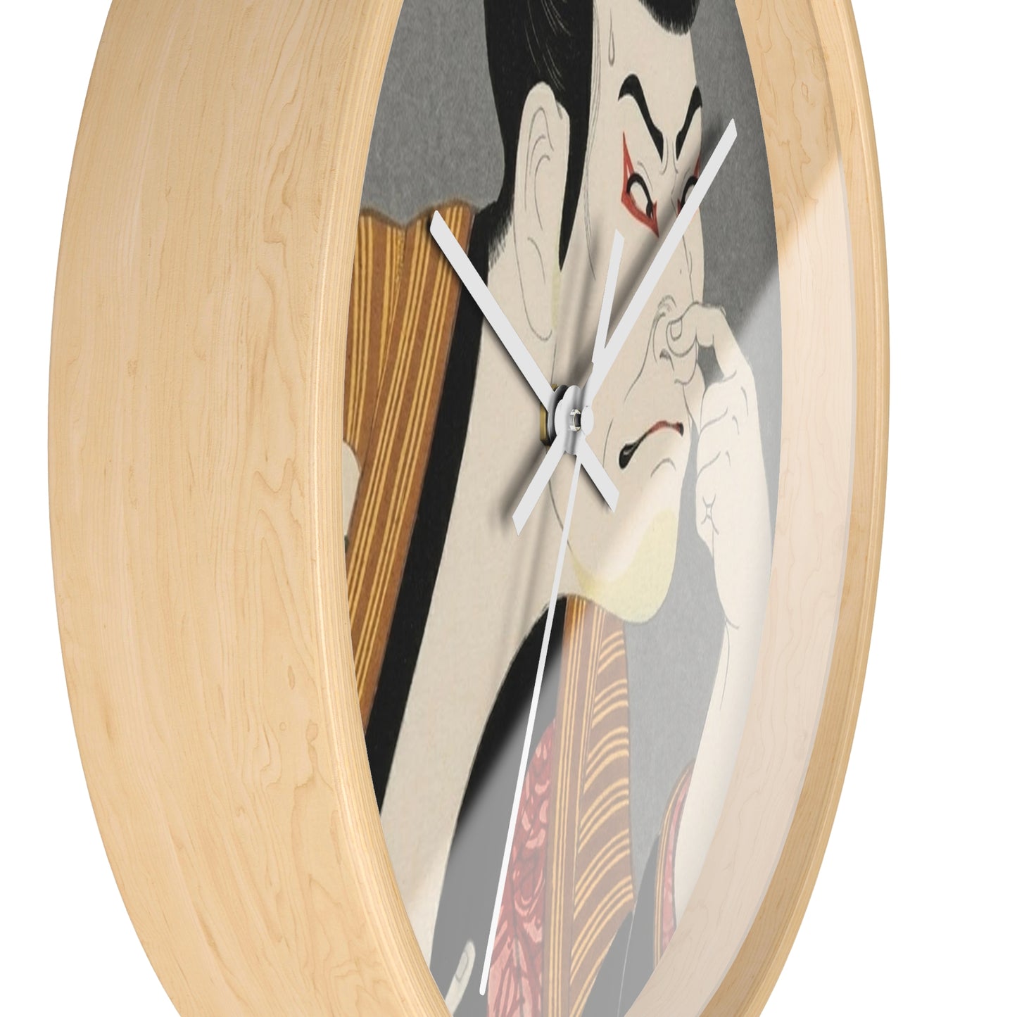 Kabuki Actor Wall Clock – Vintage Japanese Ukiyo-e Art Timepiece